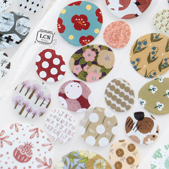 LCN Cobblestone PET tape/Washi tape with kiss-cut