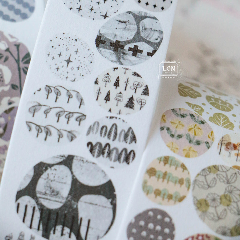 LCN Cobblestone PET tape/Washi tape with kiss-cut