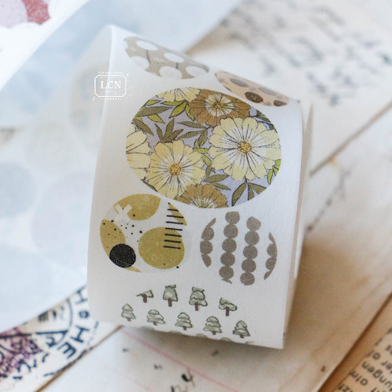 LCN Cobblestone PET tape/Washi tape with kiss-cut