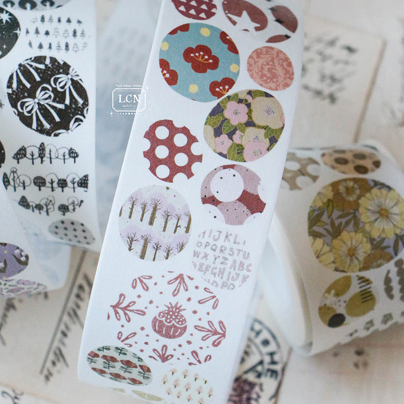 LCN Cobblestone PET tape/Washi tape with kiss-cut