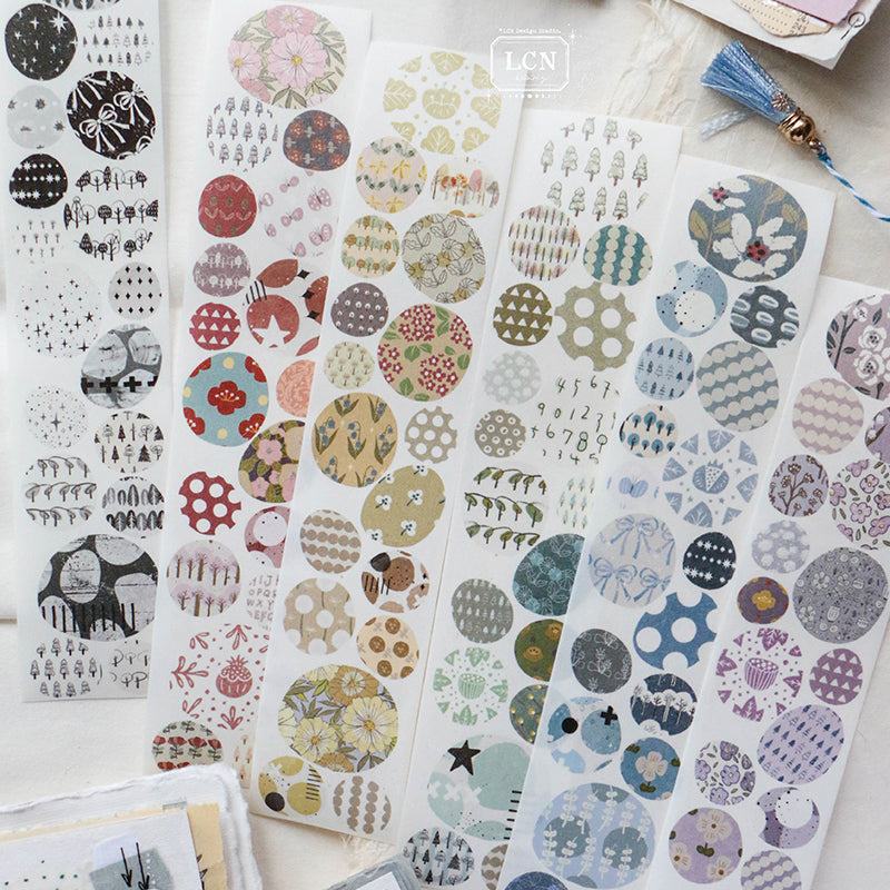 LCN Cobblestone PET tape/Washi tape with kiss-cut