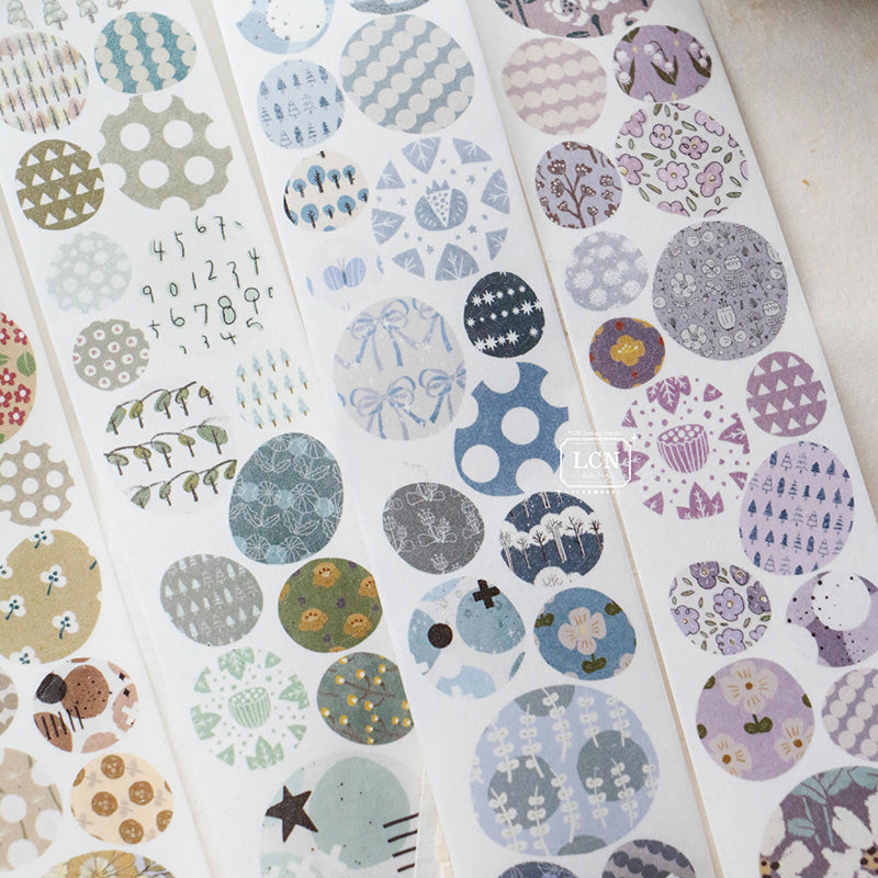 LCN Cobblestone PET tape/Washi tape with kiss-cut