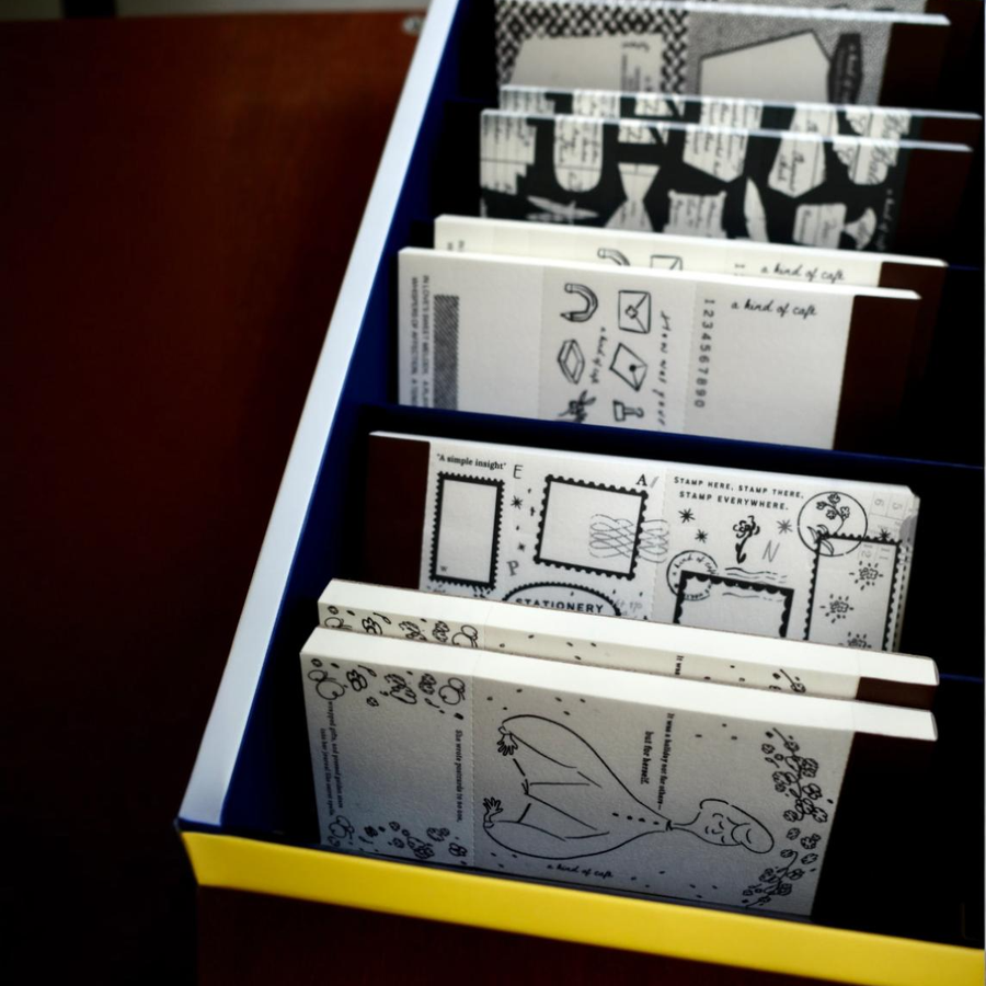 A kind of café 什物 Two-Split Notepad - Star guard