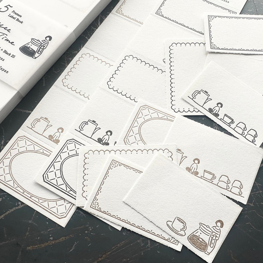 Oeda letterpress x Rakui Hana- Cute Things from Japan label book