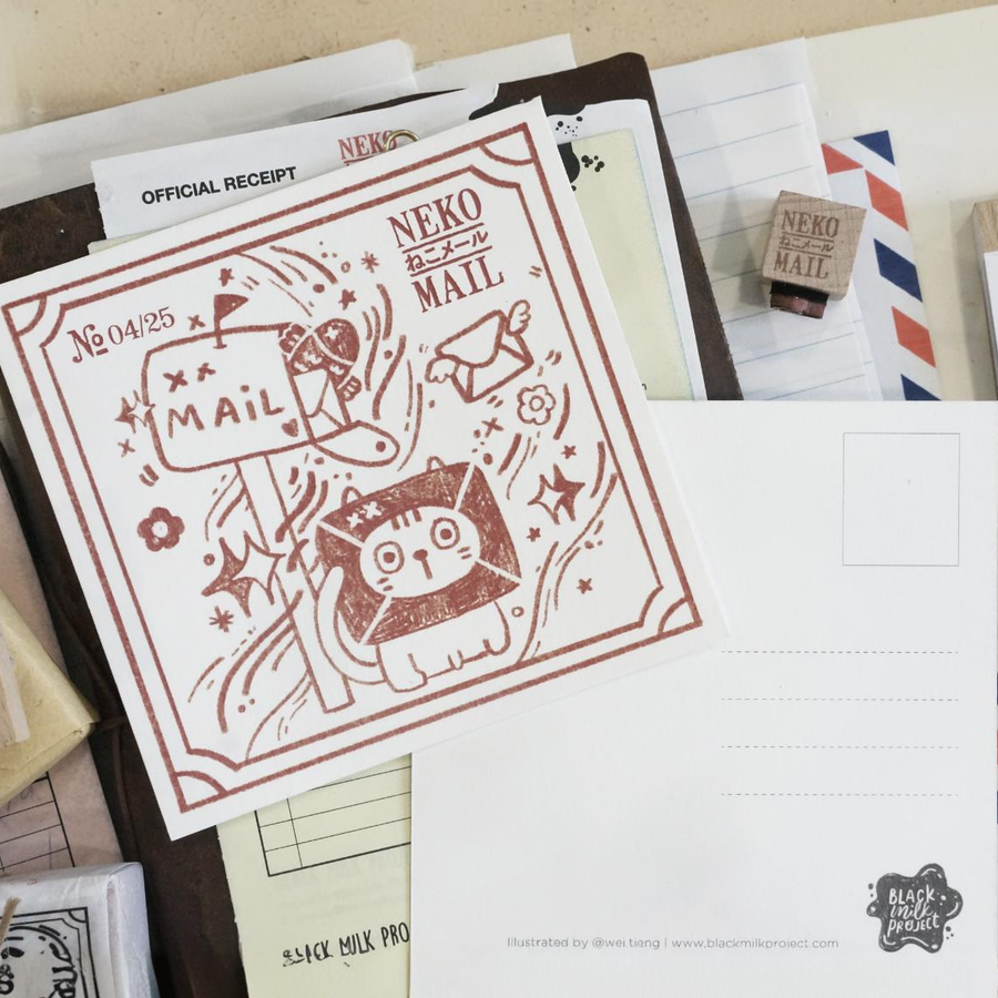 Black Milk Project Neko Mail Postcard