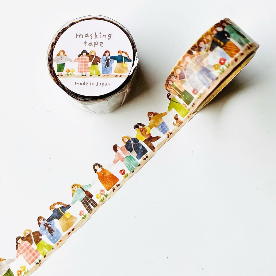 Mind Wave Seamless Die-Cut Washi Tape - People