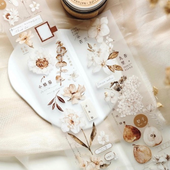 Freckles Tea Vol.3 white tea washi tape & pet tape