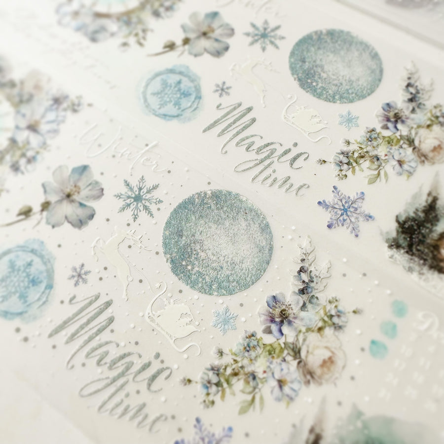 Journal Pages “snow way out” crystal pet tape