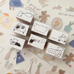 Ranmyu daily - 2 rubber stamps - 2 x 3cm
