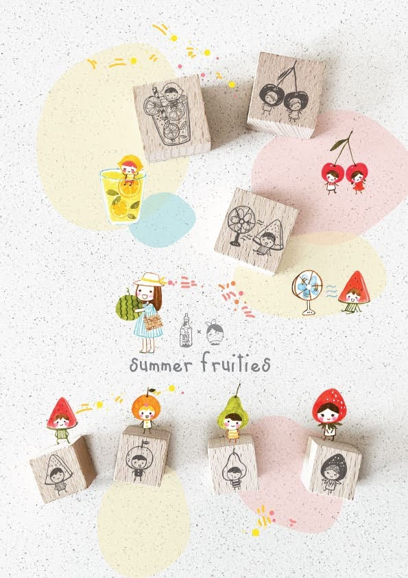Black Milk Project summer series Rubber Stamp - summer fruities