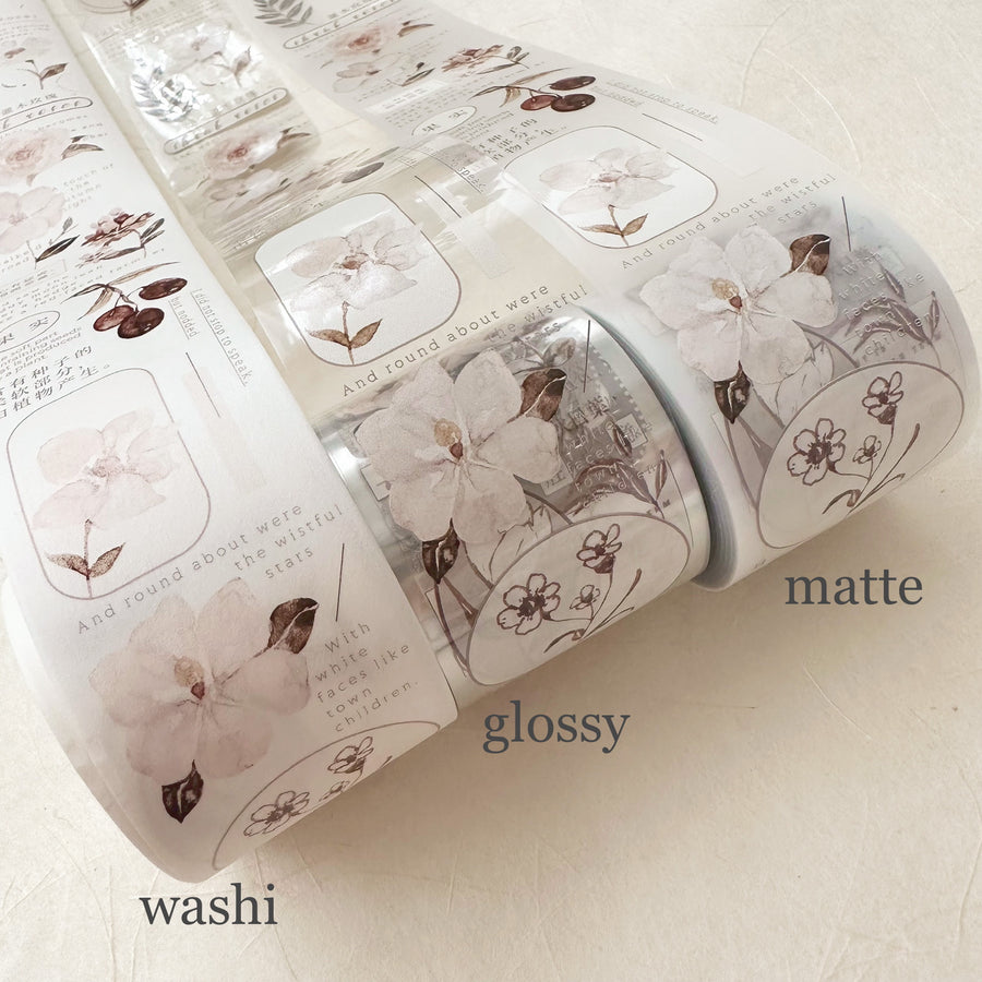 Freckles Tea Vol.3 Autumn leaves washi tape & pet tape