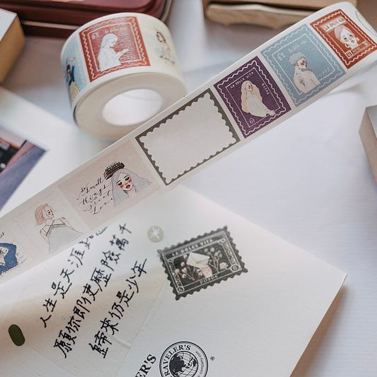 LDV sweet post postage stamp die cut washi tape