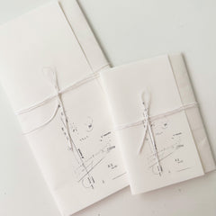 Hanen studio handmade journal book (white frame)
