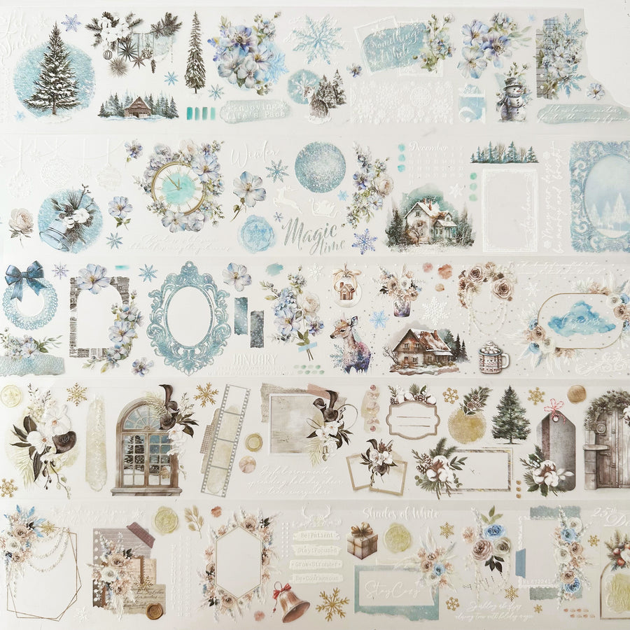 Journal Pages “snow way out” crystal pet tape