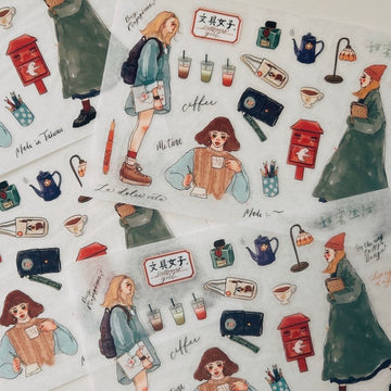 LDV stationery girls transfer Stickers