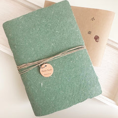 Hanen studio mixed handmade paper notebook-小森