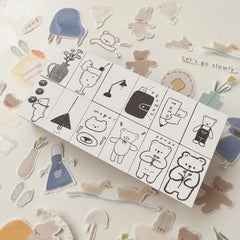 Ranmyu daily rubber stamps - 2 x 3cm