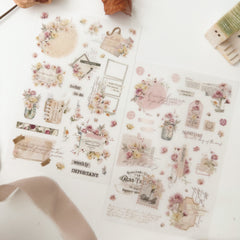 Journal Pages Save the date print on sticker