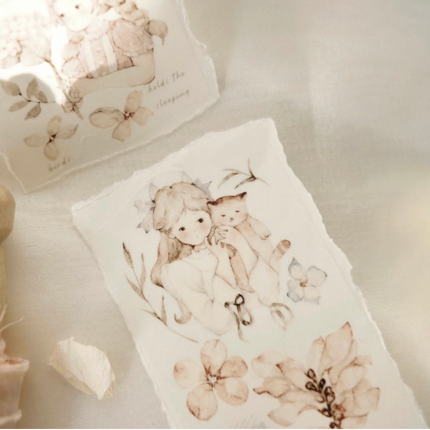 Freckles Tea Vol.3 flower girls washi tape & pet tape