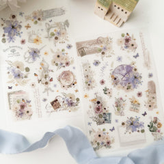 Journal Pages violet dreams print on sticker