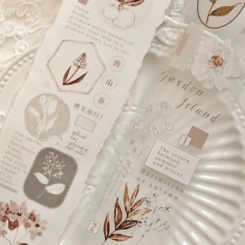 Freckles Tea Vol.3 Autumn leaves washi tape & pet tape – journalpages