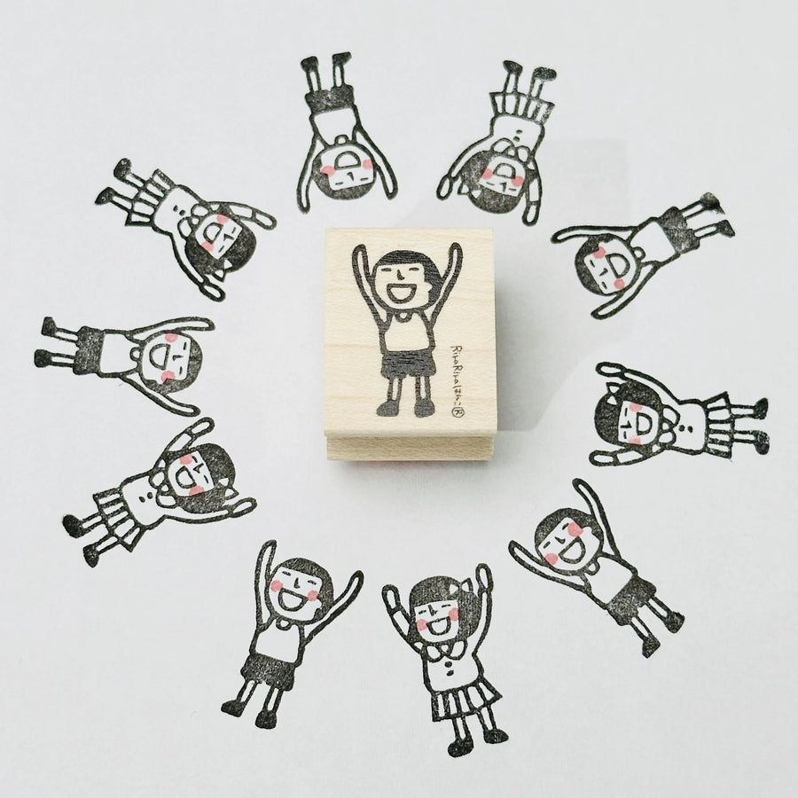 Rira Rira Banzai Mamoru-kun, Miyoko-chan & Freddy Rubber Stamps