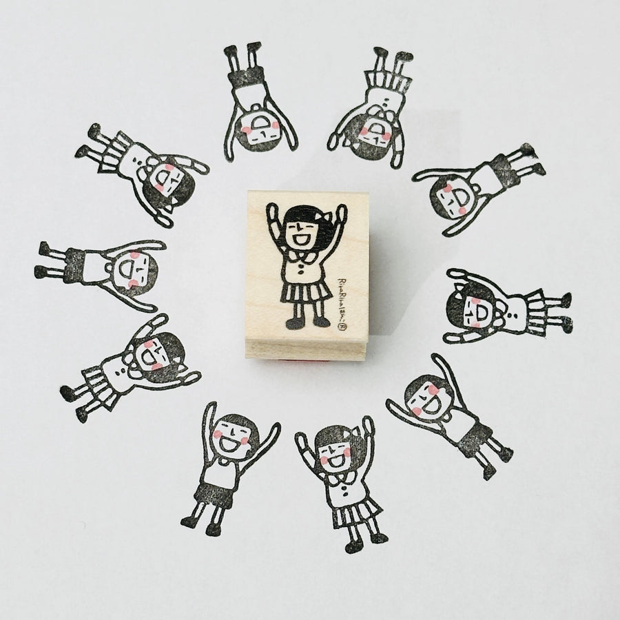 Rira Rira Banzai Mamoru-kun, Miyoko-chan & Freddy Rubber Stamps