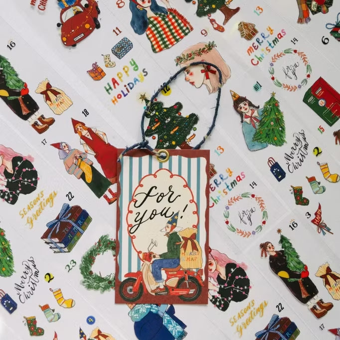 LDV Xmas mini card - My bike is my sleigh (10 Sheets)