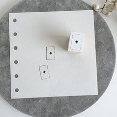 YOHAKU Rubber Stamp - S-110 Spade 1