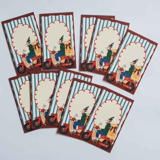 LDV Xmas mini card - My bike is my sleigh (10 Sheets)