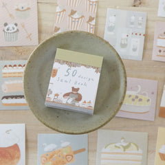 Shoichiro Tobimatsu Seal Book Sticker (50 sheet) - Cafe