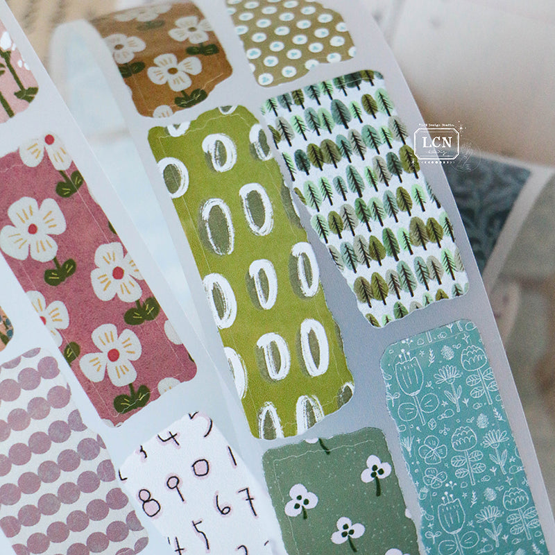 LCN Piece of paper PET tape/Washi tape with kiss-cut