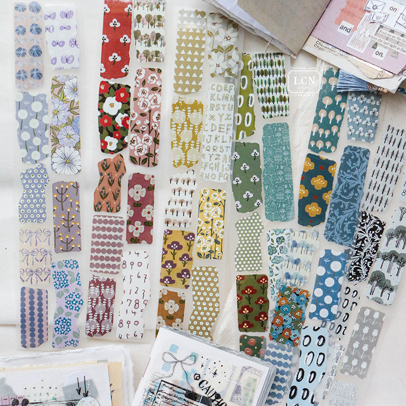 LCN Piece of paper PET tape/Washi tape with kiss-cut