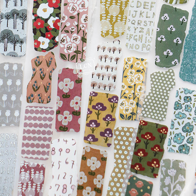 LCN Piece of paper PET tape/Washi tape with kiss-cut