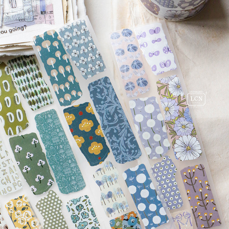 LCN Piece of paper PET tape/Washi tape with kiss-cut