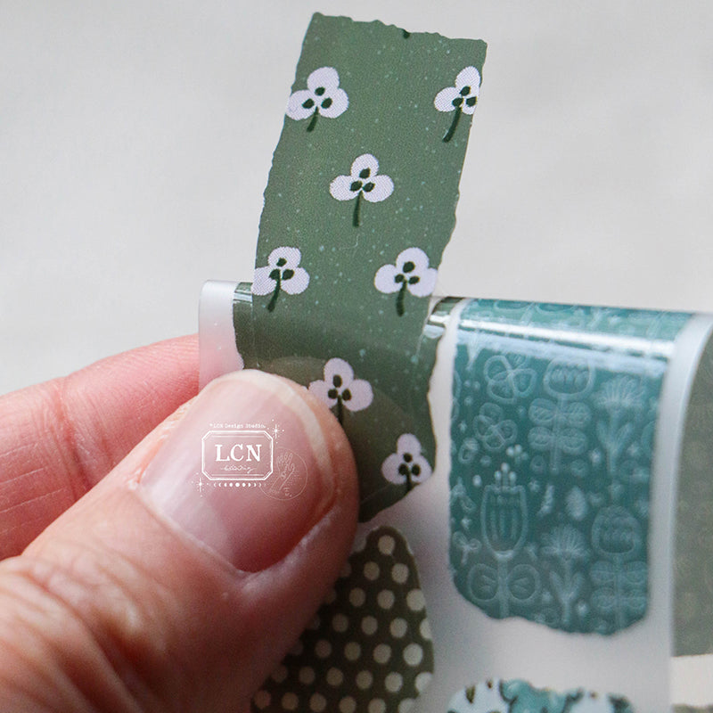 LCN Piece of paper PET tape/Washi tape with kiss-cut