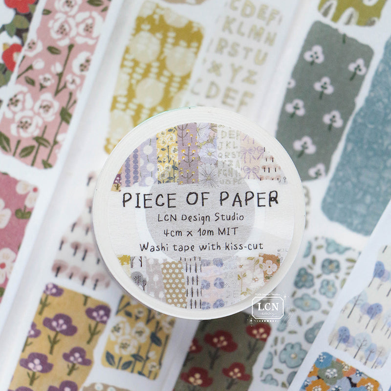 LCN Piece of paper PET tape/Washi tape with kiss-cut