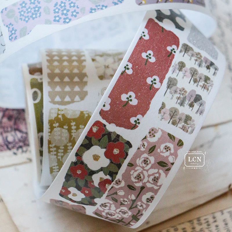 LCN Piece of paper PET tape/Washi tape with kiss-cut