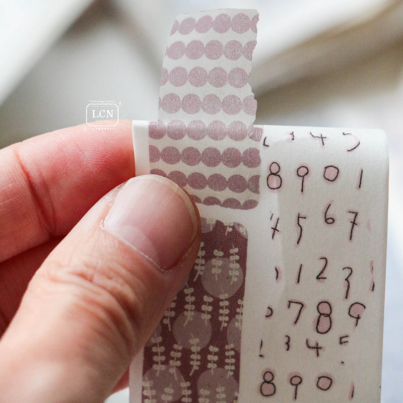 LCN Piece of paper PET tape/Washi tape with kiss-cut