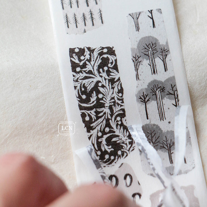 LCN Piece of paper PET tape/Washi tape with kiss-cut