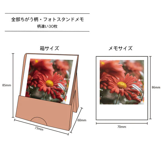 Pine Book Photo Stand Memo - pink