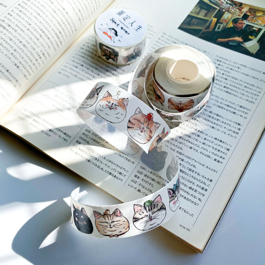 Shock Mama Washi Tape - Cat Head