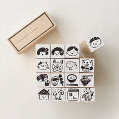 Hankodori original Mini rubber stamps