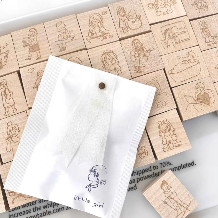 B.Book Girl's Daily Rubber Stamps