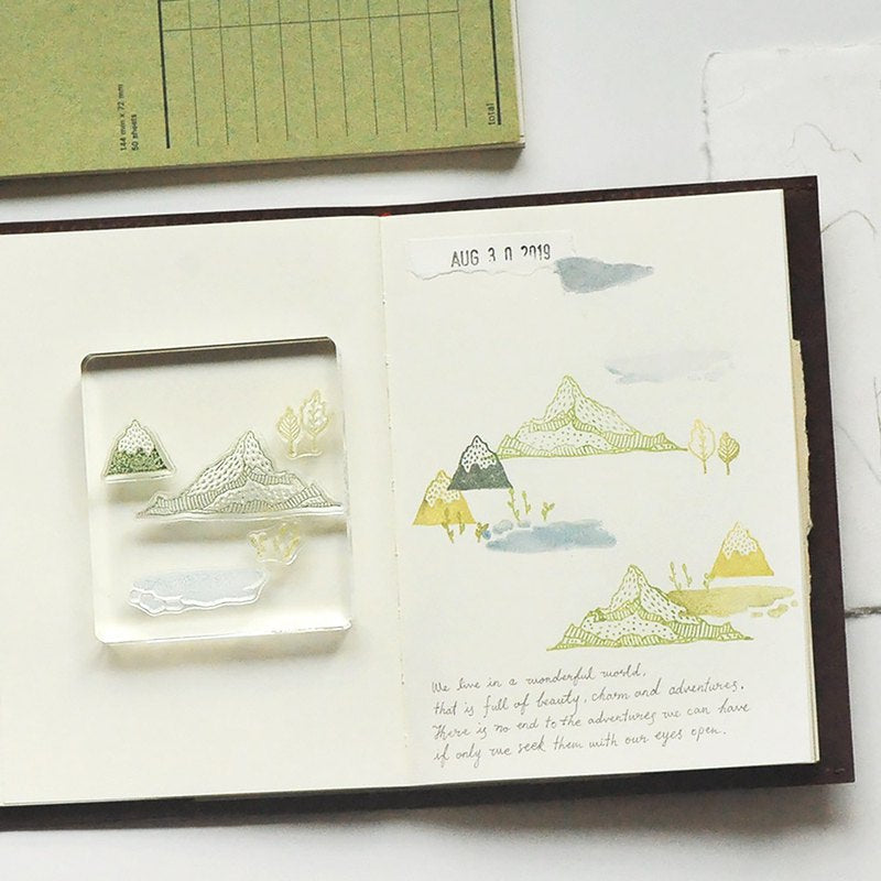 MU Clear Splice Stamp Set - Nature