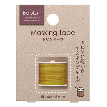 Kokuyo bobbin masking tape - string roll yellow