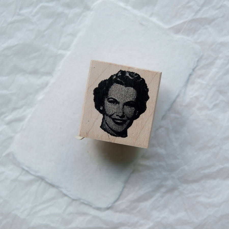 100 Proof Press Rubber Stamp Set - Vintage Female Icon