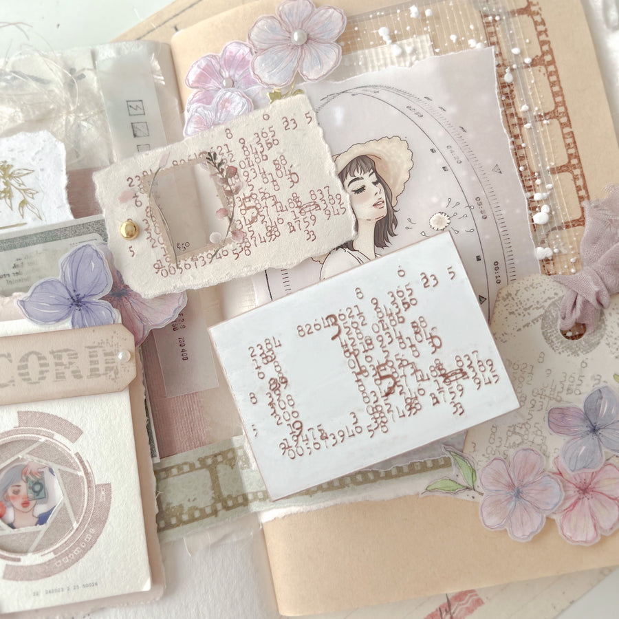 Journal Pages focus & capture rubber stamps