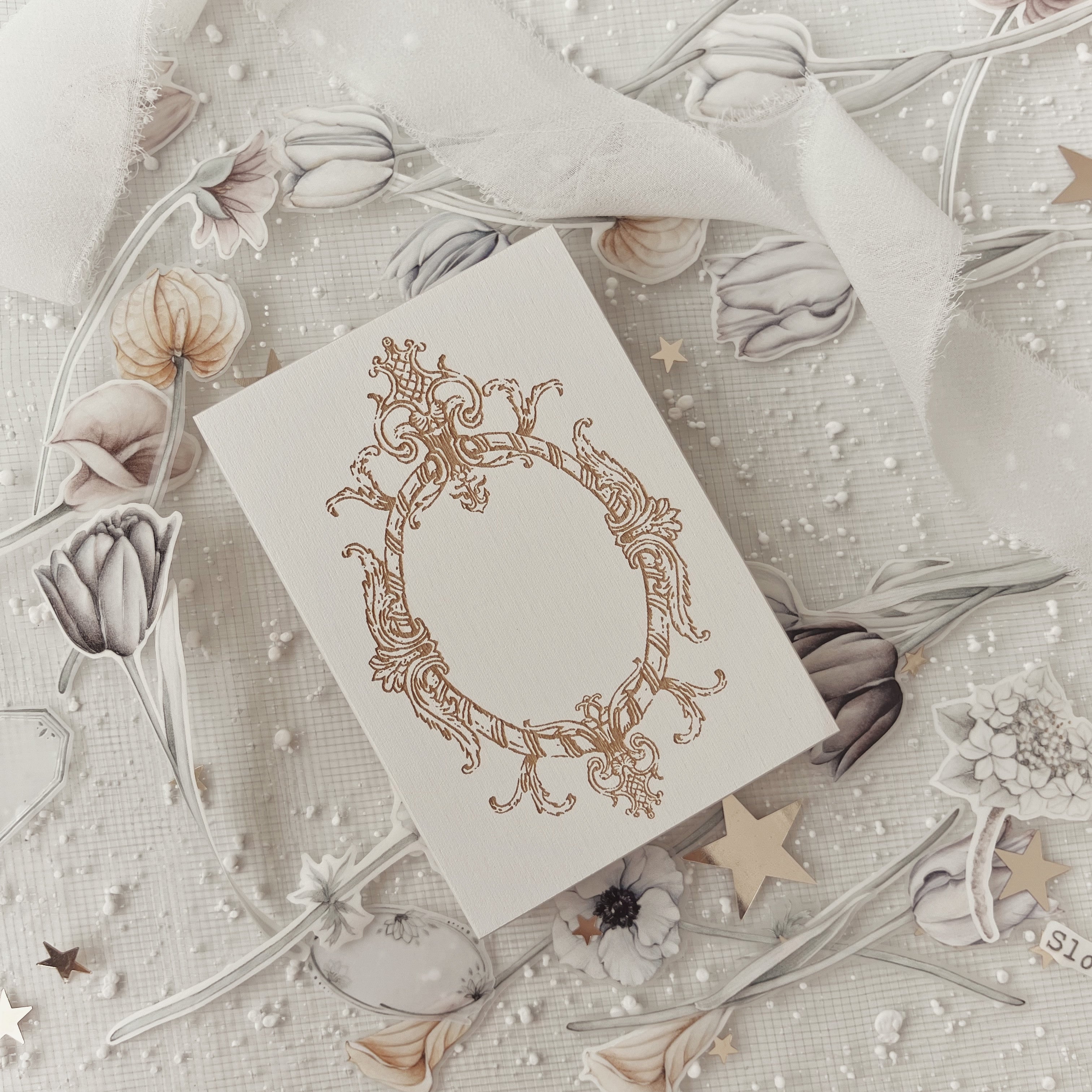Journal Pages Vintage Frame Rubber Stamp – journalpages