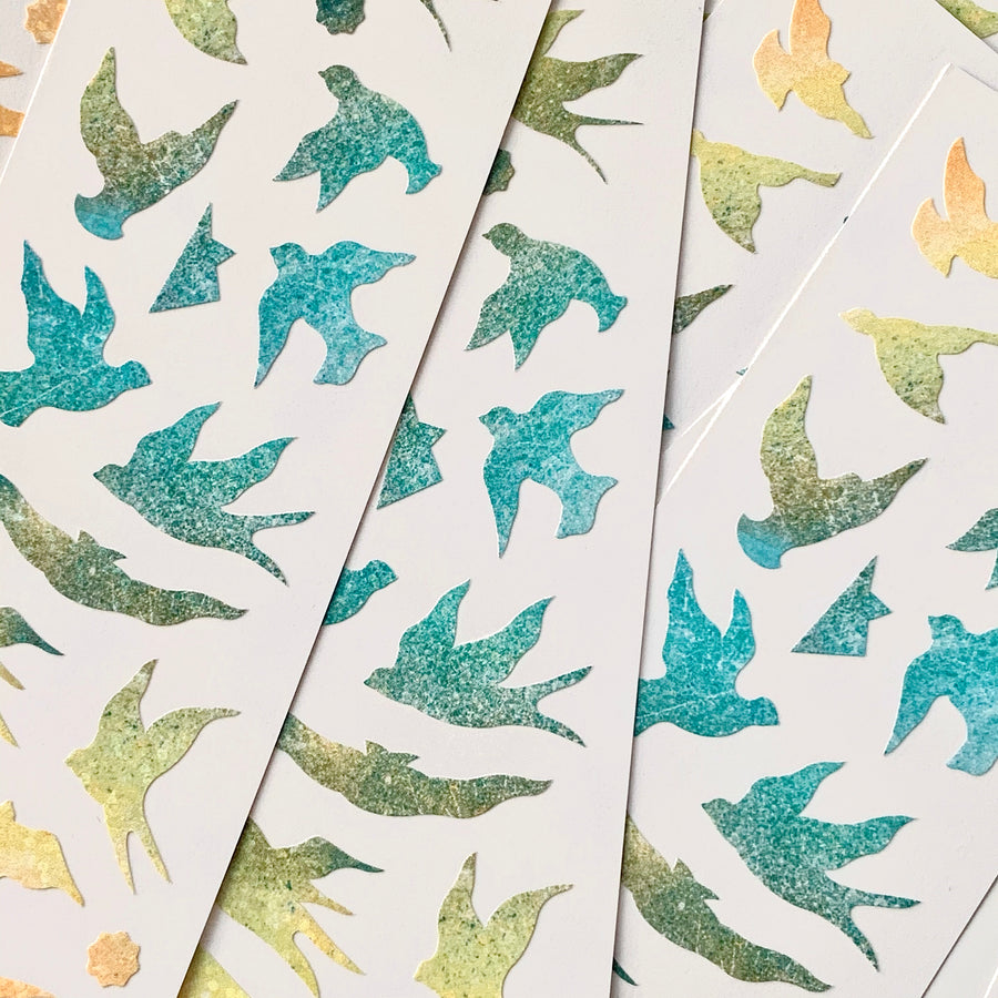 mewmewbeam vintage sticker - Bird(s)